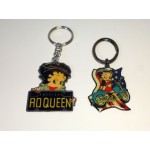 Betty Boop Key Chains Lot #02 Biker Designs. Two Pieces.